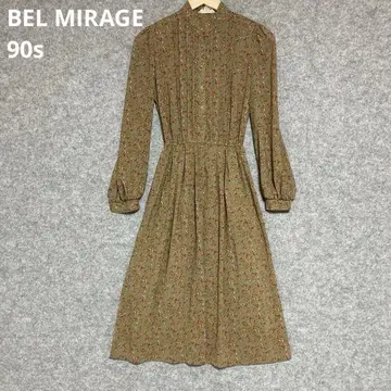 BEL MIRAGE 90s 빈티지 올리브 그린 롱 원피스