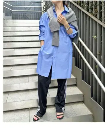 Spick & Span 클리어 코튼 튜닉 셔츠