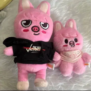 돼끼 창빈 봉제 인형 세트 15cm 10cm