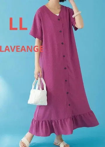 LAVEANGE 라비앙제 시원한 체크 원피스 빅 사이즈