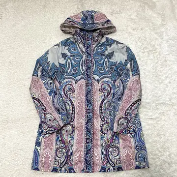 컨디션 최상! ETRO 나일론 블루종 페이즐리 40 S 사이즈 멀티 컬러