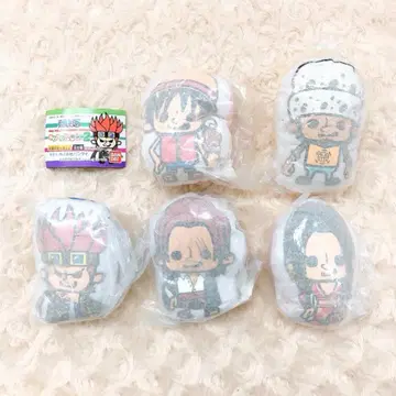원피스 ONE PIECE 후와후와 클리너 마스코트 2종 총 5개