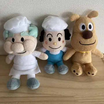 호빵맨 봉제 인형 3체 세트