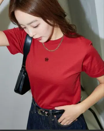 MARY QUANT x PUBLUX/원포인트 자수 로고T셔츠 한정판 전개