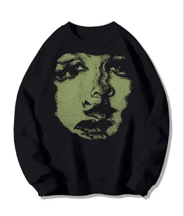 big face print sweat 트레이닝복 맨투맨