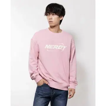 스티치 로고 스웨트 셔츠