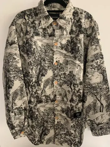 karaku 애니멀 무늬 긴팔 셔츠 L 사이즈