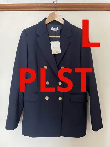 [ 택 포함 새상품 ] PLST 골드 버튼 네이비 자켓