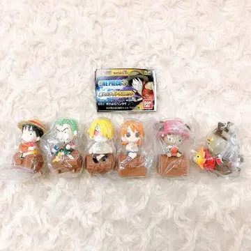 ONE PIECE 원피스 밀짚모자 라이트 마스코트 전 6종 풀 컴프