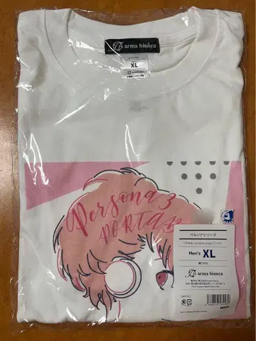 P3P 주인공 lette-graph 티셔츠 XL 사이즈 하무코