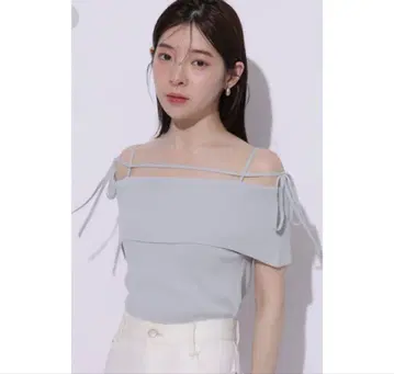 Rirandture 오프숄더 스트랩 니트