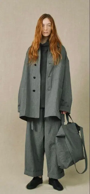 YOKO SAKAMOTO 'WORK CROPPED TROUSERS'