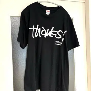 치바 유스케 추모 thanks! T셔츠 블랙 M
