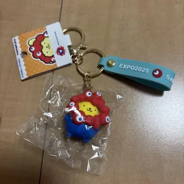 오사카 만박 회장 한정판 미야쿠미야쿠 콜라보 산리오 폼폼푸딩 키링