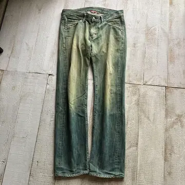 에드윈 503 데님 w31 빈티지 가공 레어 컬러