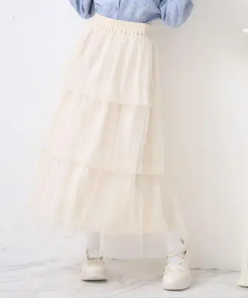 미사용 새상품 레트로걸 튤 티어드 SK