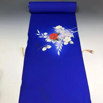 순수 실크 옷감 꽃 무늬 리메이크 핸드메이드 소재