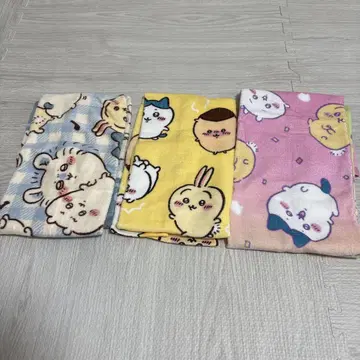 치이카와 (먼작귀) 시마무라 페이스 타월 캐릭터 타월 3개 세트 미사용