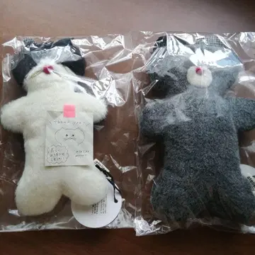 새상품 atelier moppy 아틀리에모피 봉제 인형 고양이와 곰