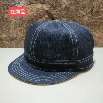 [ 재고품 ] 엔지니어 캡 14 셀비치 데님 안쪽 베이지 M~L
