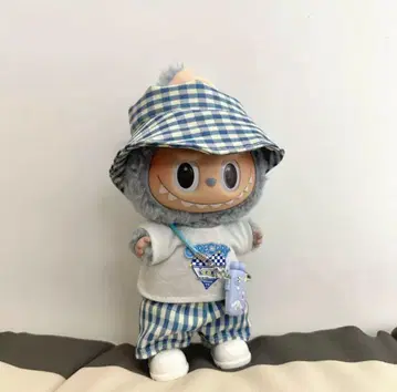 LABUBU 코스튬 세트 / 깅엄 체크 x 캐주얼 코디 (5점 세트)