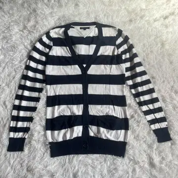 tommy hilfiger 여성용 가디건 S 보더 코튼