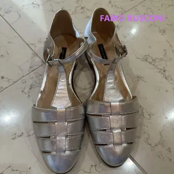 FABIORUSCONI 샌들 실버 37 24cm