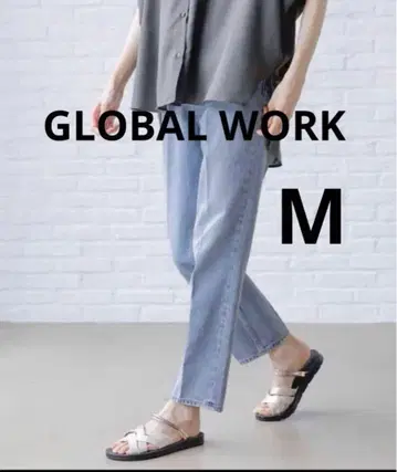 GLOBAL WORK GOOD 데님 테이퍼드 팬츠/166175 M