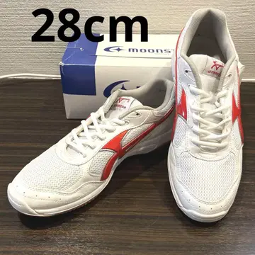 문스타 스니커즈 28cm 체육관 신발 빨간색 레드 고등학생
