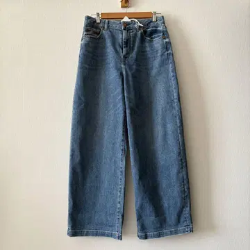 23구 DENIM 스트레치 와이드 팬츠 44 23구 L