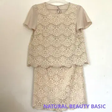 NATURALBEATUY 레이스 베이지 셋업
