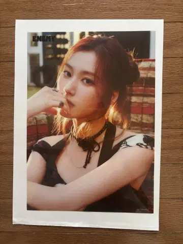 [ 새상품급 ] TWICE ENEMY 라쿠텐 특전 클리어 포스터 사나