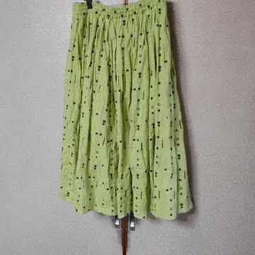 RESPIGHI 옐로우 그린 자수 스커트
