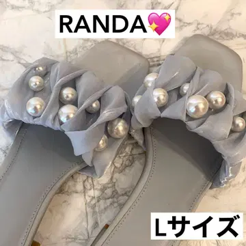 RANDA 펄 샌들 L 사이즈
