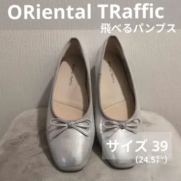 ORiental TRaffic 날 수 있는 펌프스 발레 슈즈 실버 39