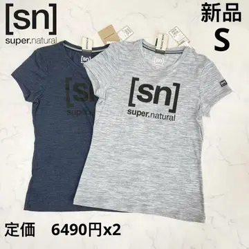 새상품 sn super.natural 여성용 피트니스 반팔 티셔츠