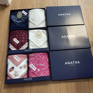 AGATHA PARIS 손수건 세트 3세트(6장)