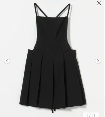 LOW CLASSIC PLEATED MINI DRESS