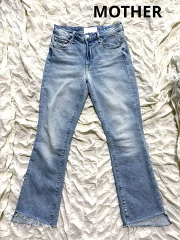 MOTHER THE INSIDER CROP STEP FRAY 데님 25