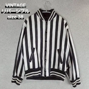 VINTAGE 리버서블 레페리 자켓 블루종 레프리