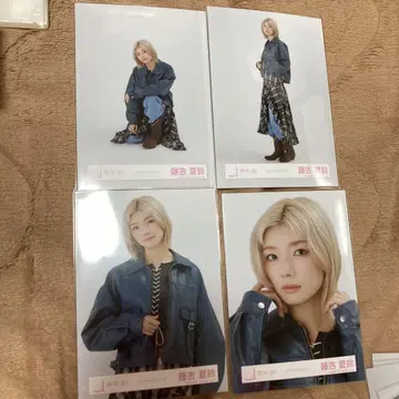 사쿠라자카46 브로마이드 컴프 후지요시 카린 가죽 자켓