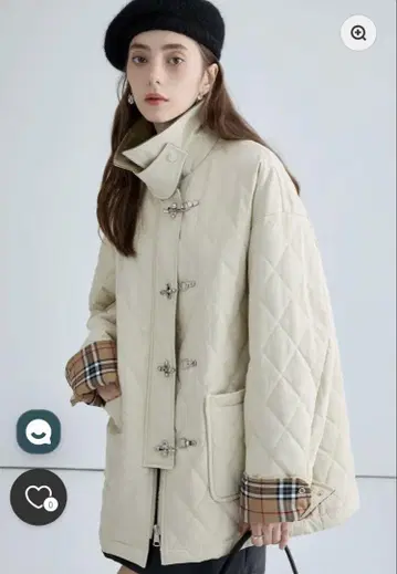 chicandthings 절개 퀼팅 코튼 자켓 C0423
