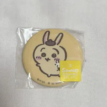 치이카와 산리오 콜라보 토끼 폼폼푸딩 캔배지