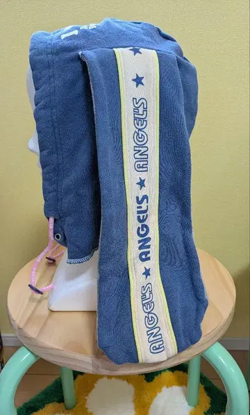 혼와카 엔젤 블루 토끼 귀 후드 모자 리메이크