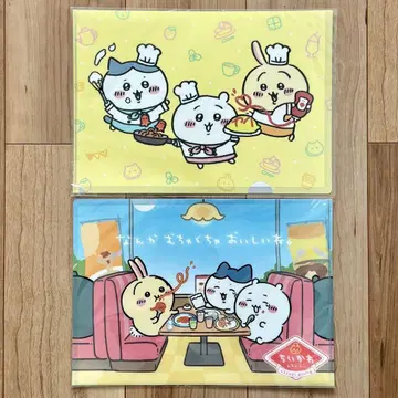 치이카와 (먼작귀) 클리어 파일 레스토랑 카페 하치와레 토끼