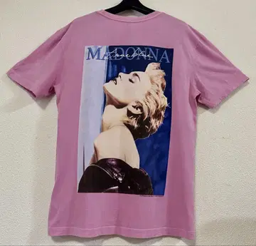 H&M 마돈나 MADONNA 티셔츠 프린트 핑크 새상품급