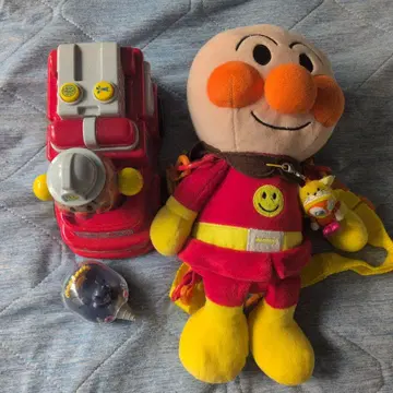 호빵맨 소방차 봉제 인형 백팩 + 증정품