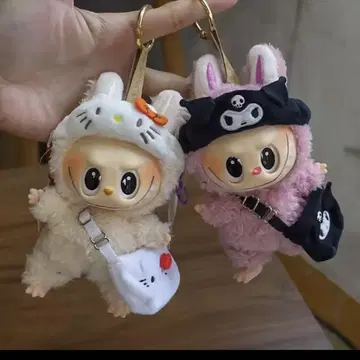 쿠로미 레어 상품 labubu 라부부 옷 갈아입기 산리오 봉제 인형