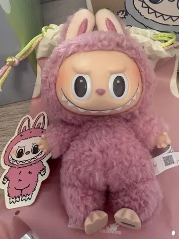 러브브 LABUBU 마카롱 Macaron 핑크 Lychee