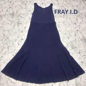 FRAY I.D 프레이 아이디 니트 롱 원피스 네이비 새상품급